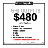 5-6 Outfit Photo Session