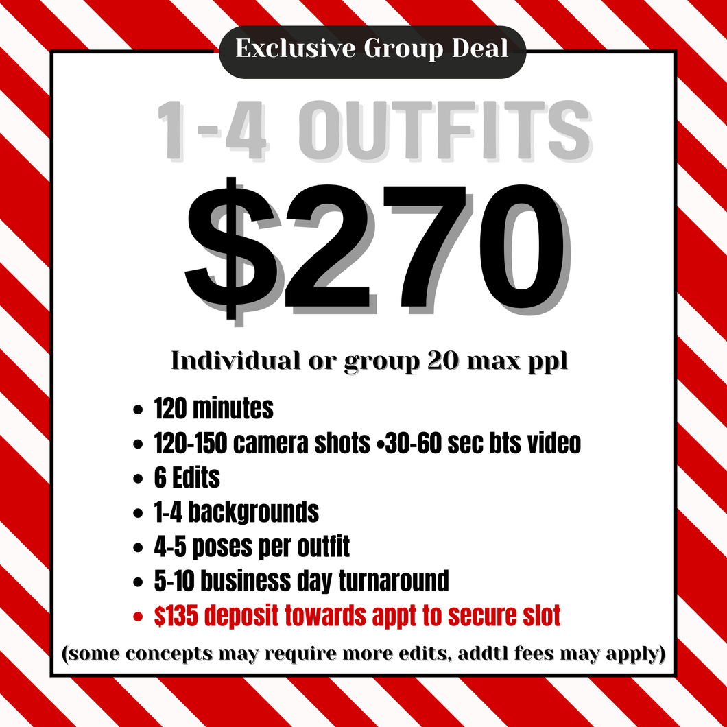 Christmas 1-4 Outfits