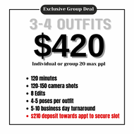 3-4 Outfits (max (20ppl)