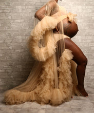 Load image into Gallery viewer, Nude Tulle robe
